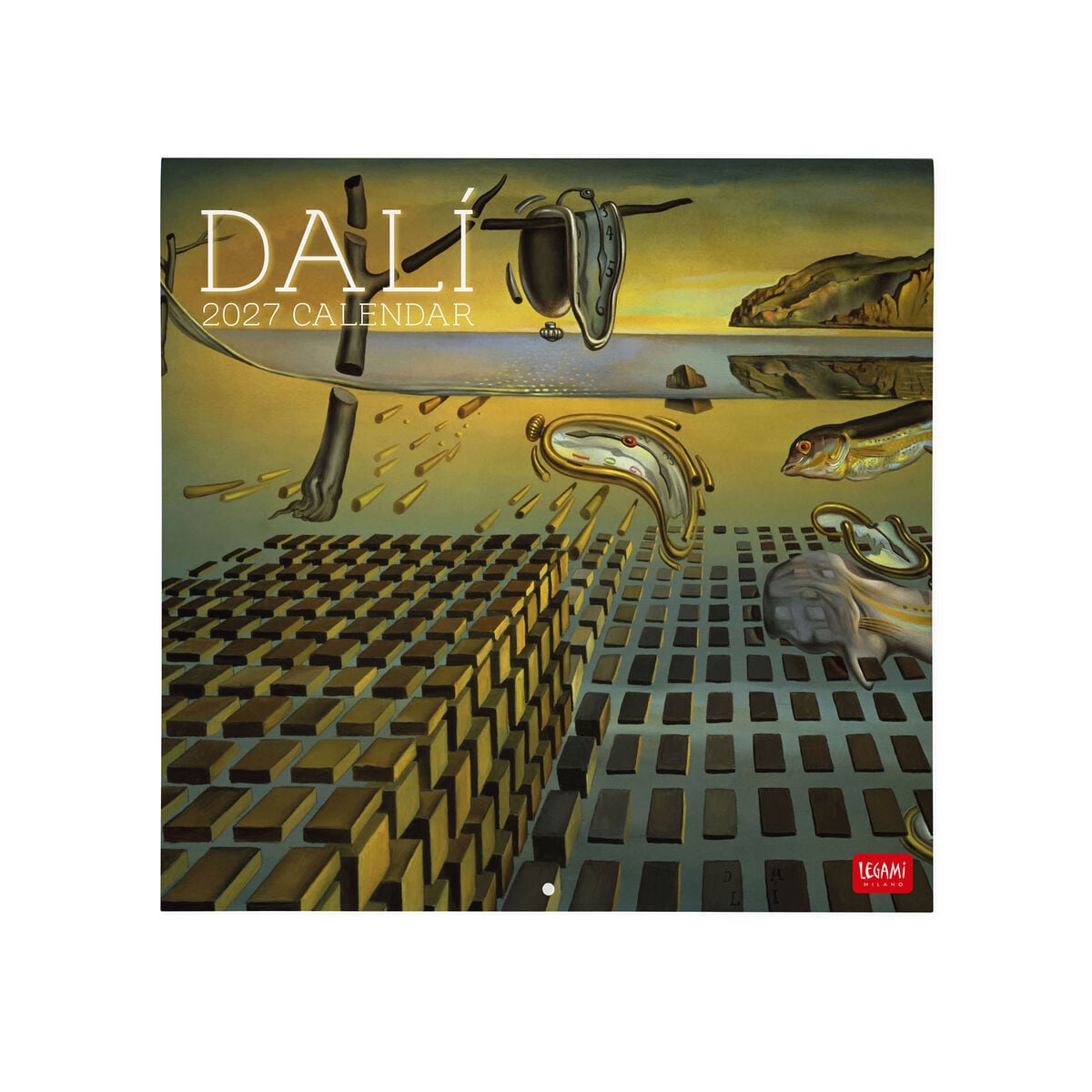 Legami - Salvador Dalí 2027 Calendario de Pared - 30 x 29 cm