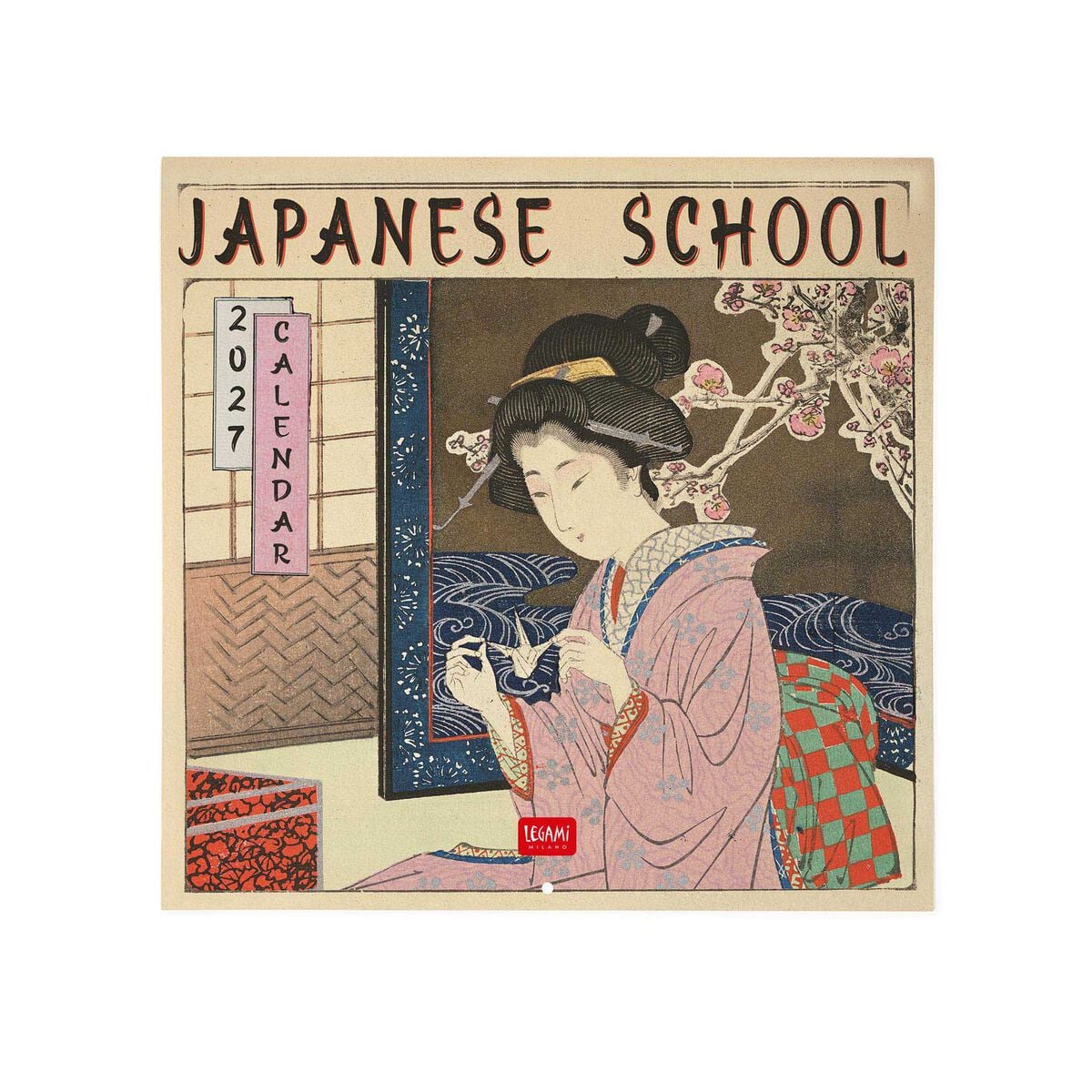 Legami - Calendario de Pared 2027 Japanese School - 30 x 29 cm