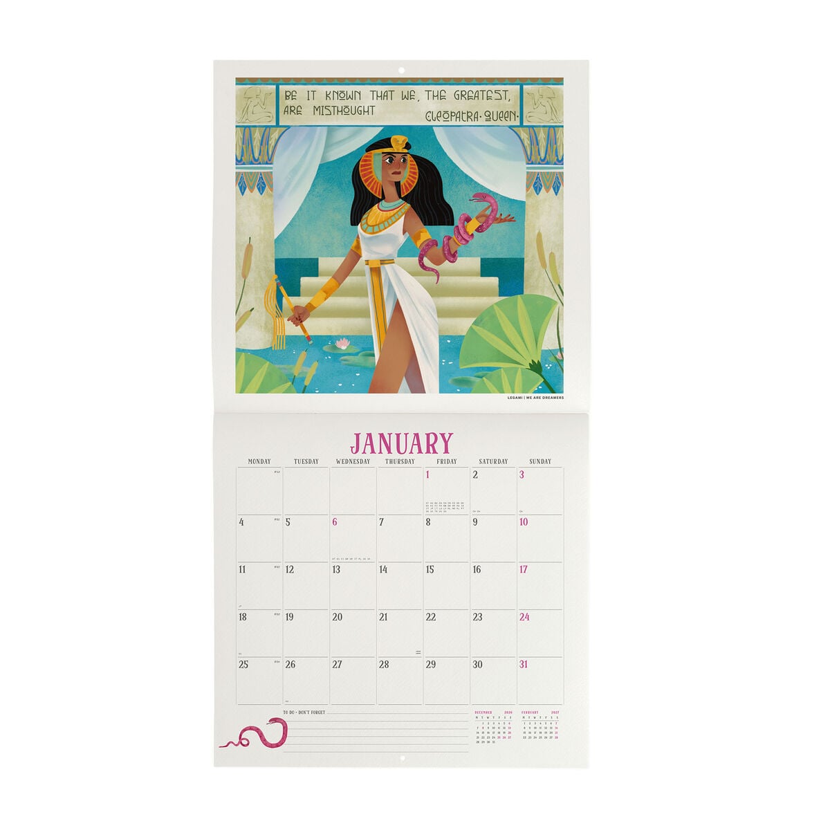 Legami - Mujeres Inspiradoras - Calendario de pared 2027 - 30 x 29 cm