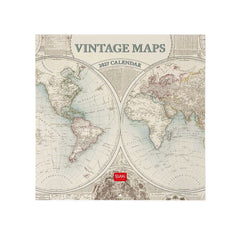 Legami - Calendario de pared Vintage Maps 2027 - 30 x 29 cm
