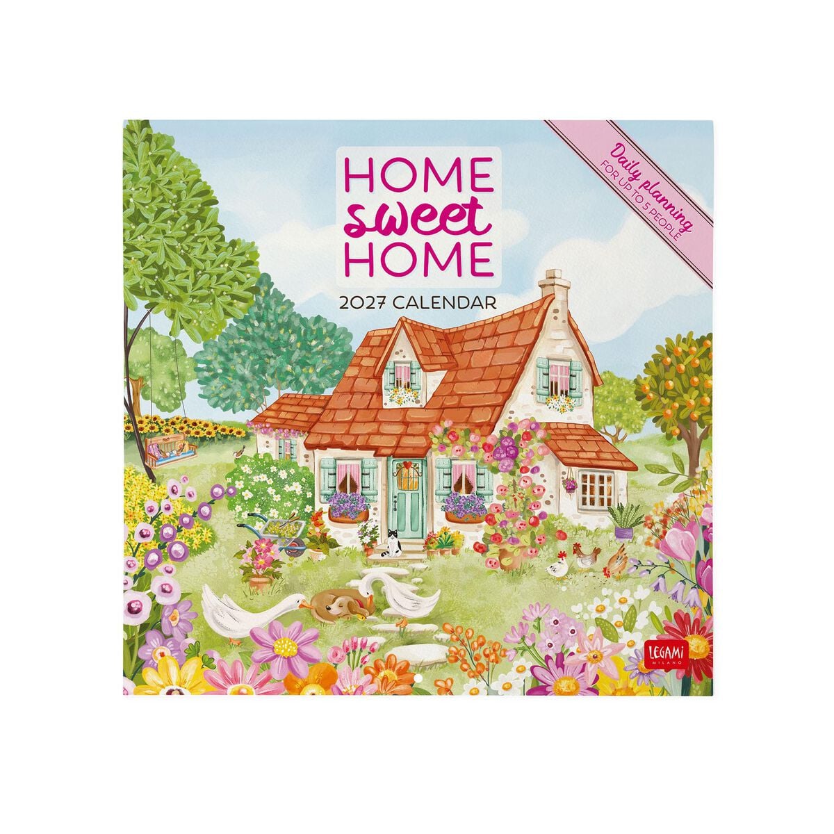 Legami - Calendario de pared Home Sweet Home 2027 - 30 x 29 cm