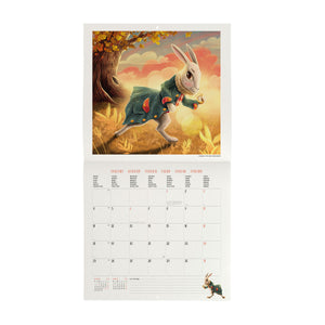 Calendario de pared Legami - Alicia en el País de las Maravillas 2027 - 30 x 29 cm