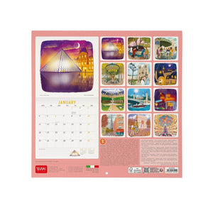 Legami - Calendario de pared París 2027 - 30 x 29 cm