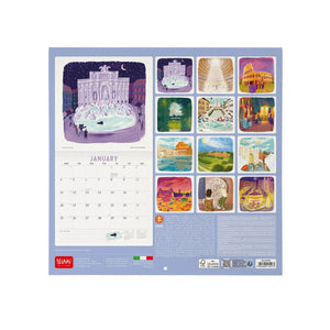 Legami - Calendario de pared Roma 2027 - 30 x 29 cm