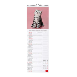 Legami - Calendario de Pared Kittens 2027 - 16 x 49 cm