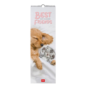 Legami - Calendario de pared Mejores Amigos 2027 - 16 x 49 cm