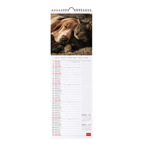 Legami - Calendario de pared Mejores Amigos 2027 - 16 x 49 cm