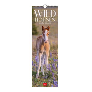 Legami - Calendario de Pared Wild Horses 2027 - 16 x 49 cm