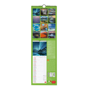 Legami - Calendario de pared Planet Earth 2027 - 16 x 49 cm