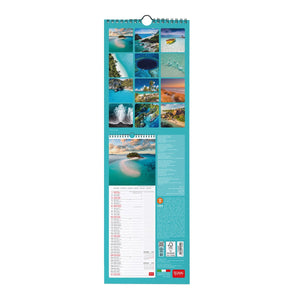 Legami - Calendario de pared Vitamin Sea 2027 - 16 x 49 cm