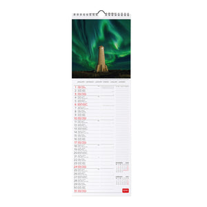 Legami - Calendario de pared Lighthouses World 2027 - 16 x 49 cm