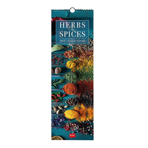 Legami - Herbs & Spices 2027 Calendario de pared - 16 x 49 cm