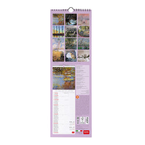 Legami - Monet 2027 Calendario de Pared - 16 x 49 cm