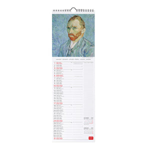 Legami - Calendario de Pared 2027 Vincent Van Gogh - 16 x 49 cm