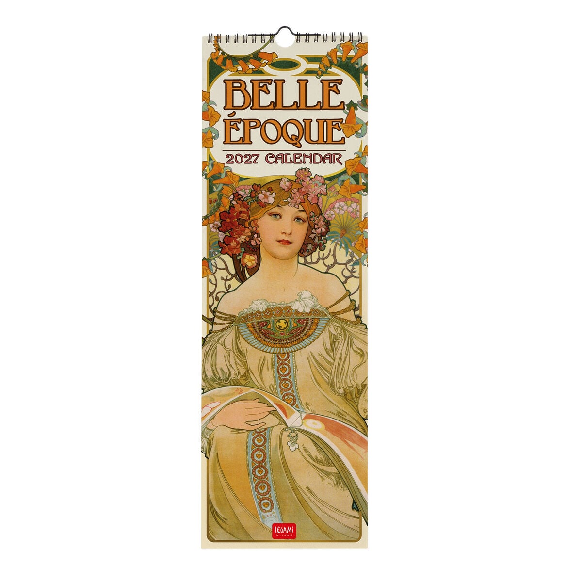 Legami - Calendario de Pared Belle Époque 2027 - 16 x 49 cm