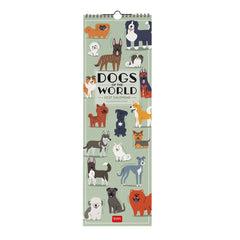 Calendario de pared Legami - Dogs World 2027 - 16 x 49 cm