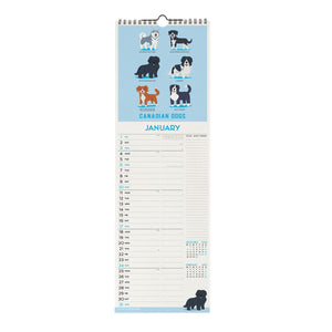 Calendario de pared Legami - Dogs World 2027 - 16 x 49 cm