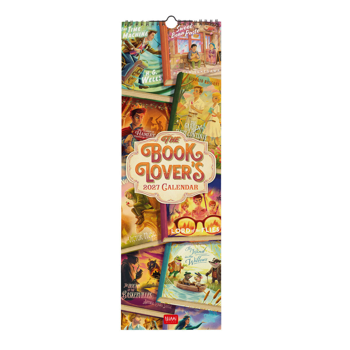 Legami - Calendario de pared 2027 Book Lover's - 16 x 49 cm