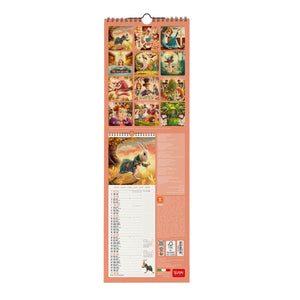 Legami - Calendario de pared Alicia en el País de las Maravillas 2027 - 16 x 49 cm