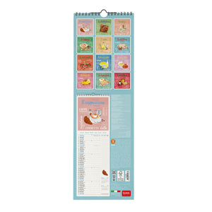 Calendario de pared Legami - La Dolce Vita 2027 - 16 x 49 cm