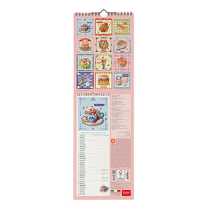 Legami - Calendario de Pared Cutie Foodie 2027 - 16 x 49 cm