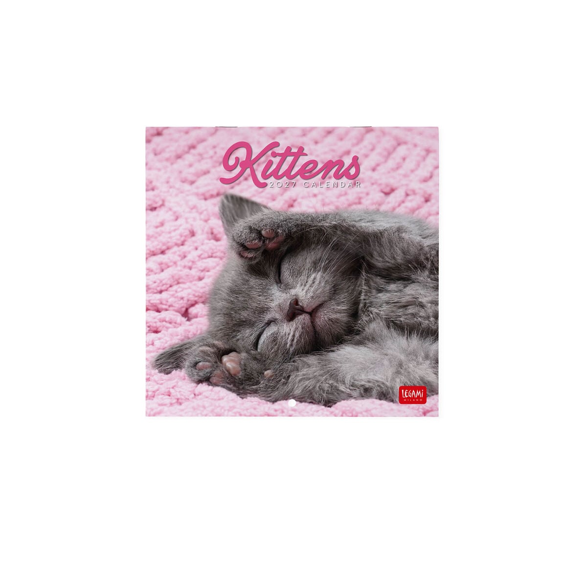 Calendario de pared Legami - Gatitos 2027 - 18 x 18 cm