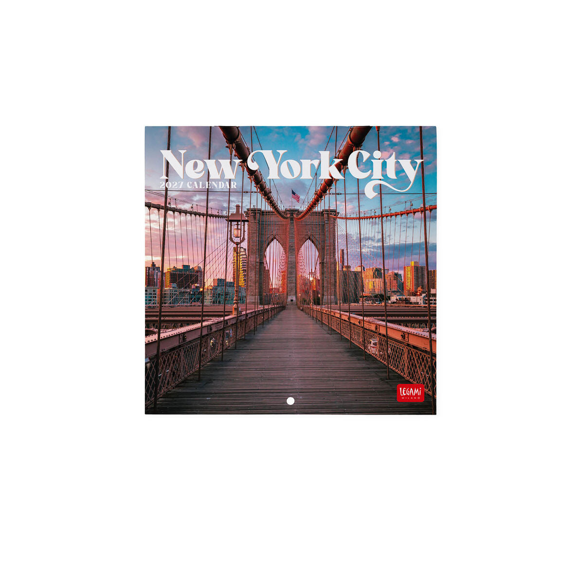 Legami - Calendario de pared de Nueva York 2027 - 18 x 18 cm