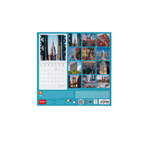 Legami - Calendario de pared de Nueva York 2027 - 18 x 18 cm