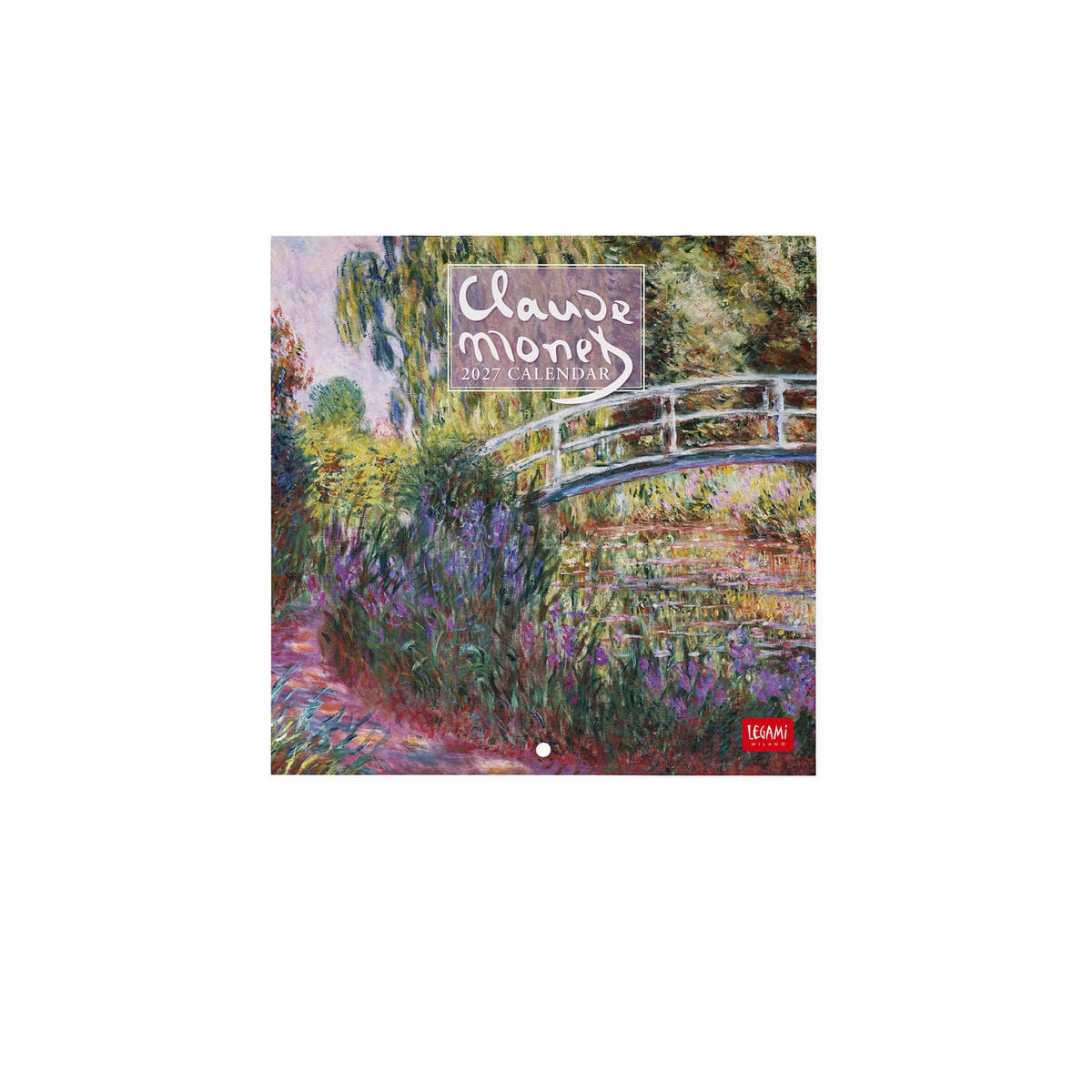 Calendario de pared Legami - Claude Monet 2027 - 18 x 18 cm