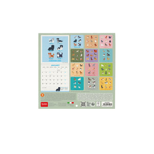 Calendario de pared Legami - Dogs World 2027 - 18 x 18 cm