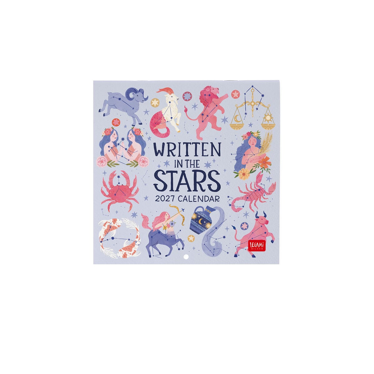 Legami - Calendario de Pared Written in Stars 2027 - 18 x 18 cm