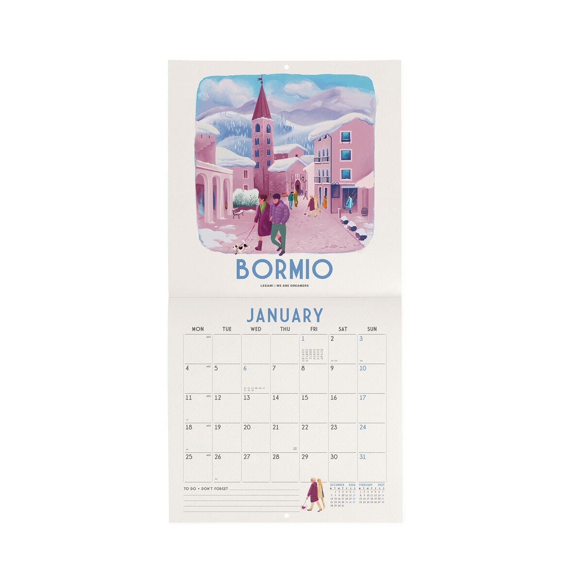 Legami - Italia 2027 Calendario de Pared - 18 x 18 cm