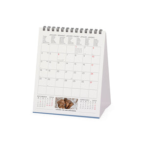 Calendario de Escritorio Legami - Perritos 2027 - 12 x 14,5 cm