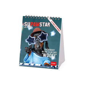 Legami - Calendario de Escritorio Supawstar 2027 - 12 x 14,5 cm