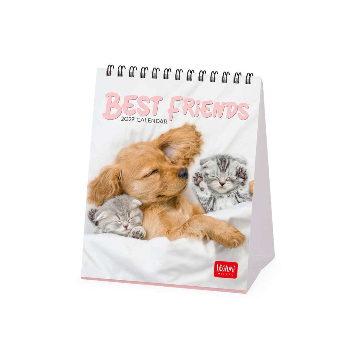 Legami - Calendario de escritorio Best Amigas 2027 - 12 x 14,5 cm