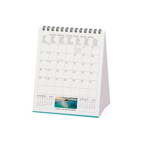 Legami - Calendario de Sobremesa Vitamin Sea 2027 - 12 x 14,5 cm