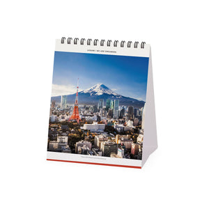 Legami - Calendario de escritorio Beauty Japan 2027 - 12 x 14,5 cm