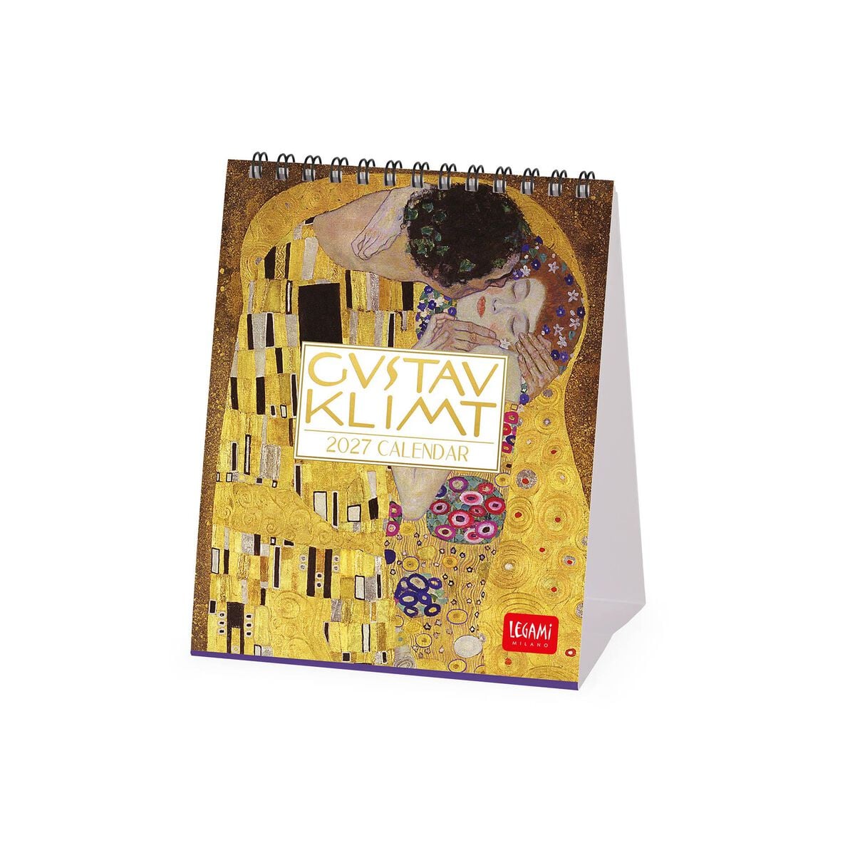Legami - Gustav Klimt 2027 Calendario de Mesa - 12 x 14,5 cm