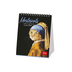 Legami - Calendario de escritorio Mastercats 2027 - 12 x 14,5 cm