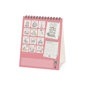 Legami - Calendario de mesa Sketchy Cats 2027 - 12 x 14,5 cm