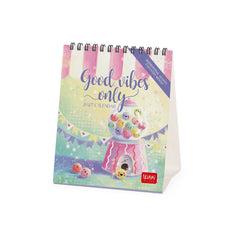 Legami - Calendario de mesa Good Vibes Only 2027 - 12 x 14,5 cm