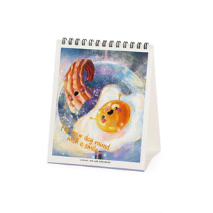 Legami - Calendario de mesa Good Vibes Only 2027 - 12 x 14,5 cm