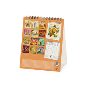 Legami - Calendario de escritorio 2027 para amantes de los libros - 12 x 14,5 cm