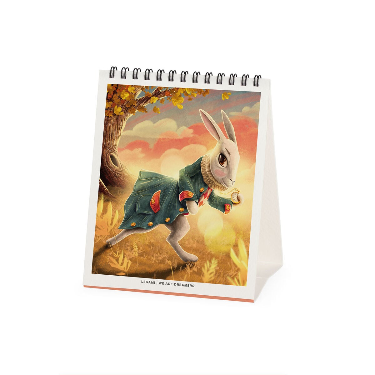 Legami - Calendario de escritorio Alicia en el País de las Maravillas 2027 - 12 x 14,5 cm