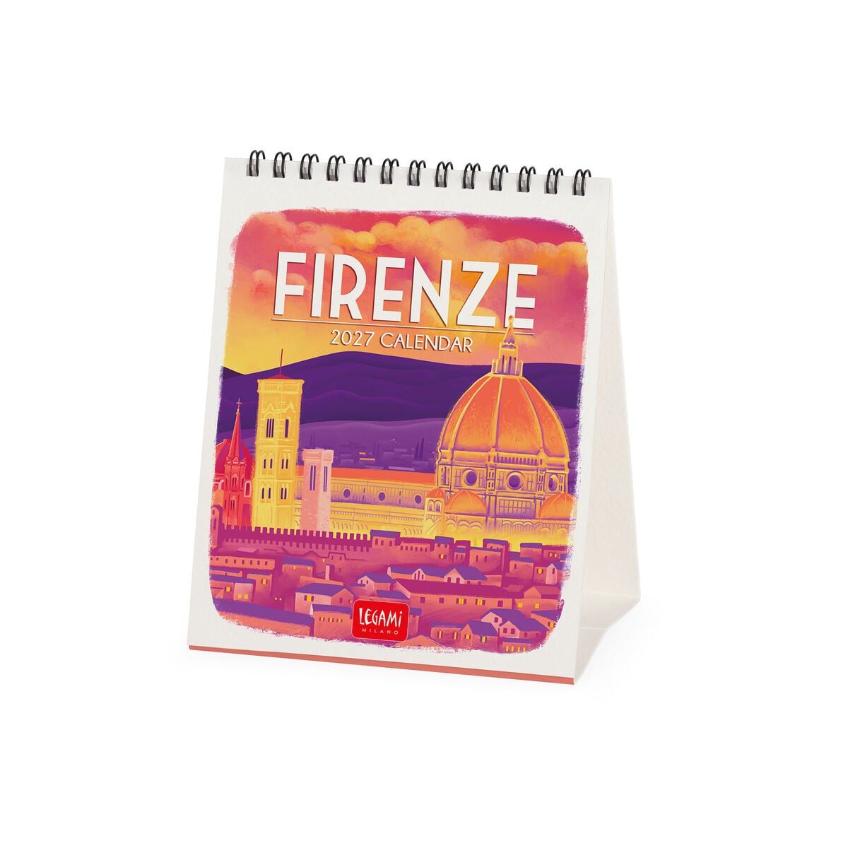 Legami - Calendario de escritorio Firenze 2027 - 12 x 14,5 cm