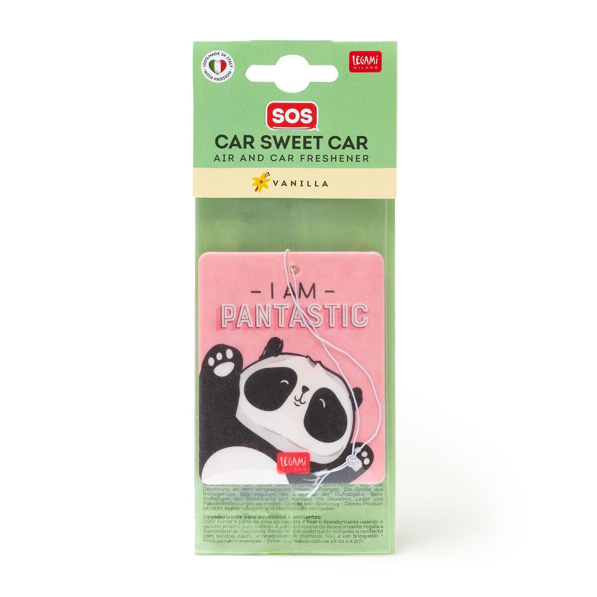 Legami - Ambientador de coche - Panda - SOS Car Sweet Car