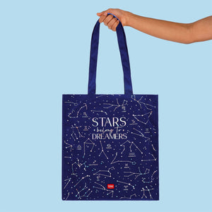 Legami - Bolsa de tela de algodón - Estrellas