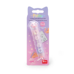 Legami - Cinta Correctora y Adhesiva 2 en 1 - Meow