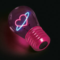 Legami - Lámpara de mesa decorativa con forma de bombilla - Corazón - Bulb Fiction