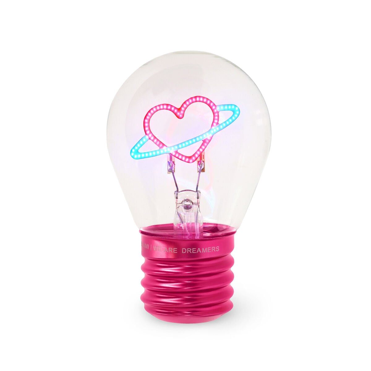 Legami - Lámpara de mesa decorativa con forma de bombilla - Corazón - Bulb Fiction
